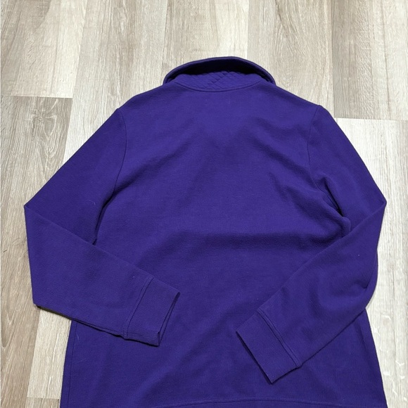 Studio Works Deep Purple Zip-Up Top - Picture 5 of 5